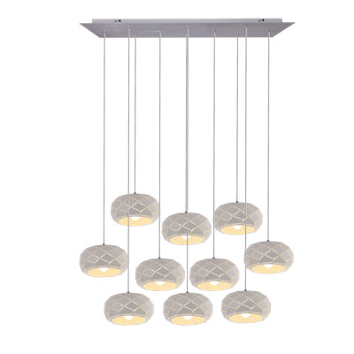Luminaire suspendu en grappe 10 lumières Bixby