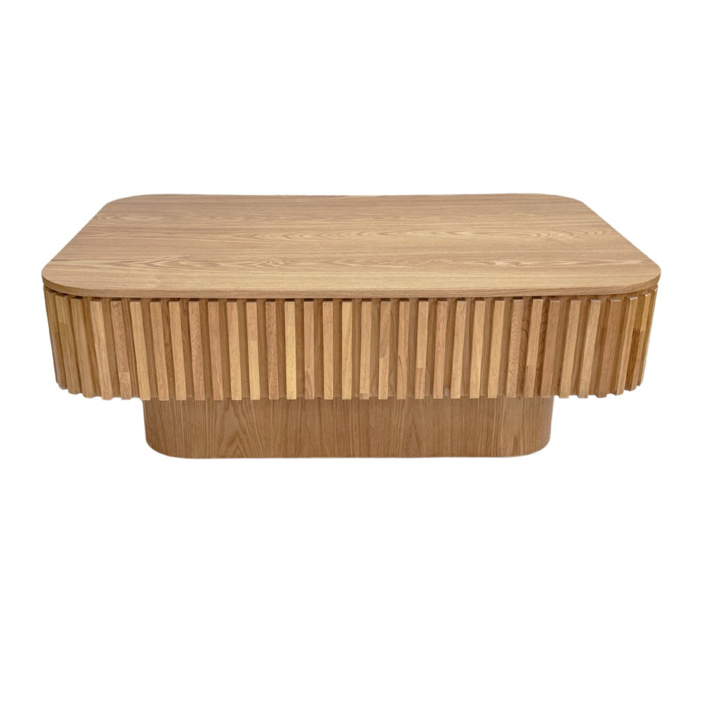 Urban Wood Grain Kitchen Decor Reference: East Urban Home Contemporary Fluted Wood Grain Lift Top Table