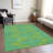 Norelia Green Washable Indoor-Outdoor Rug - -1930954486
