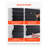 Heavy Duty PVC Slatwall Panel System - 2ft x 4ft Modular Garage Organization Wall for Tools and Storage - Black