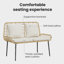 Poly Rattan Outdoor Bench