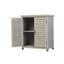 Potting Bench with Storage Cabinet and Metal Table Top-1358665331