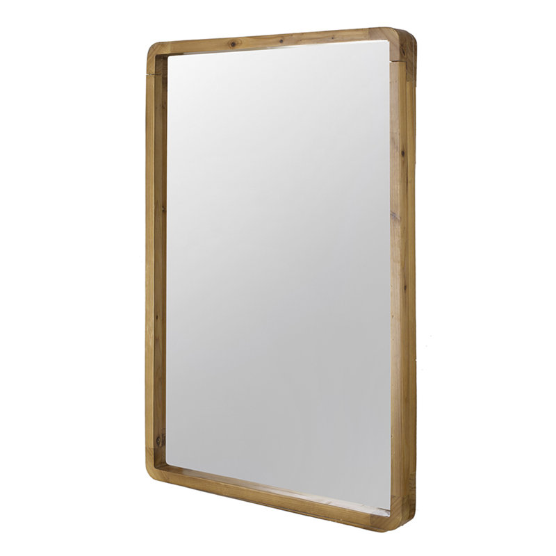 24"X36" Rectangle Wood Mirror