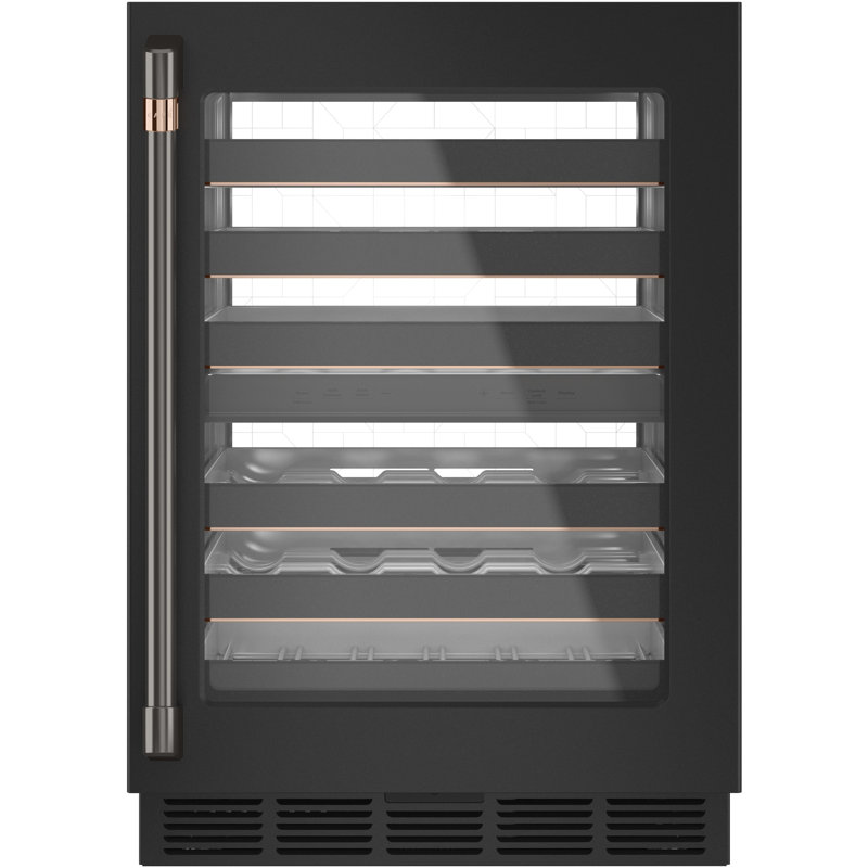 Undercounter Refrigerator Bar Pull, Brushed Black