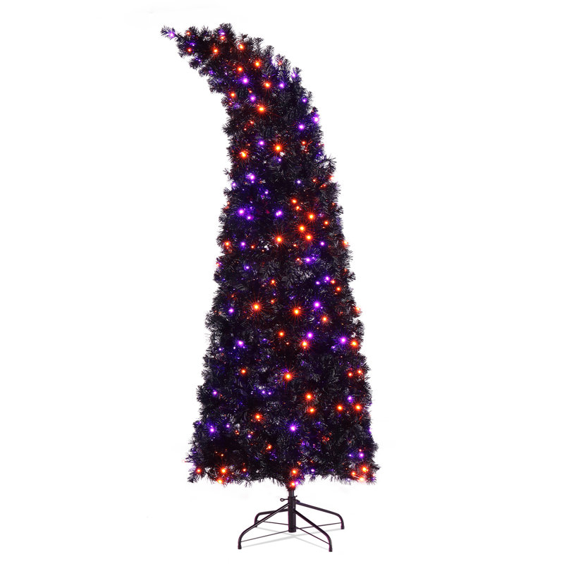 Sapin de Noël artificiel illuminé 7 pi 7 pi avec base