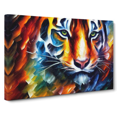 Tiger Painting Vol.2 Abstract - Wrapped Canvas