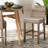 Radele Upholstered Counter Stool with Solid Wood Frame