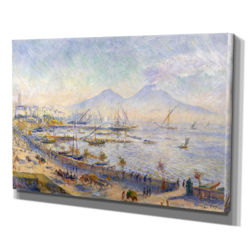 « bay of naples », reproduction, H 24 po x l 36 po x P 1,5 po, Toile tendue