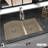 Karran Undermount Quartz Composite 32'' X 21'' 60/40 Double Bowl Kitchen Sink-35699347