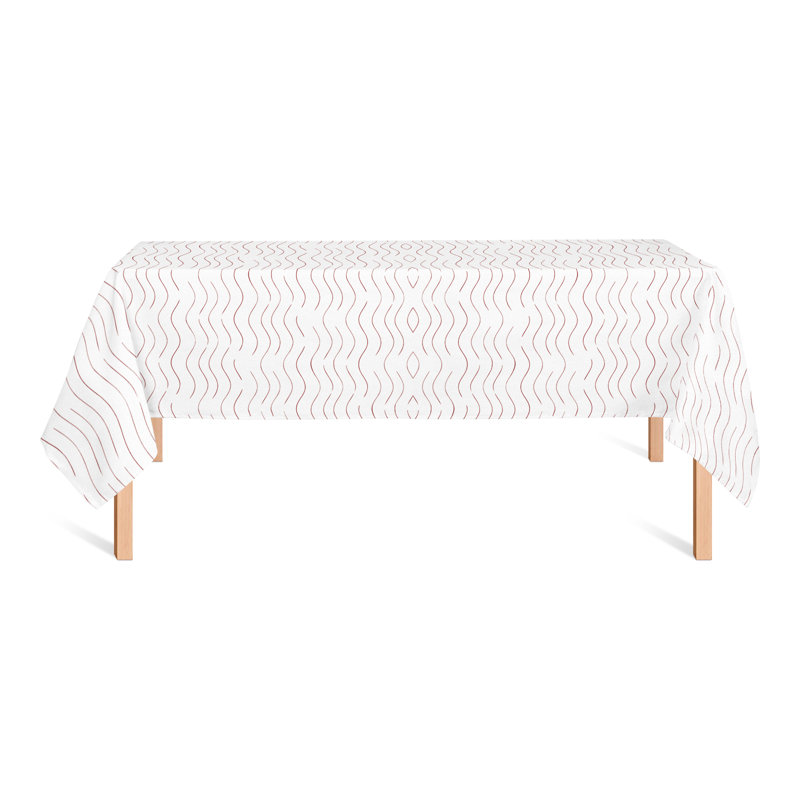 Shanitaortia Abstract Tablecloth, Red