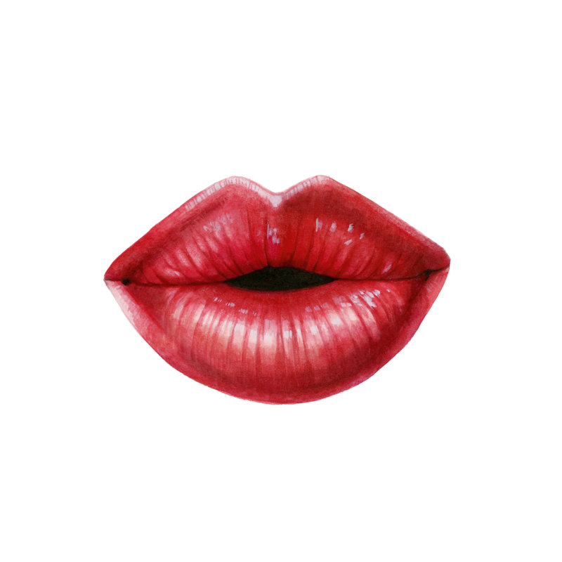 Emotion Lips I by Grace Popp - Wrapped Canvas Print, 30cm H x 30cm W