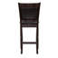 Black And Espresso Upholstered Counter Height Stools (Set Of 2)