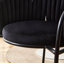 Chaise avec accoudoirs en velours Tykira-142908615-142908614