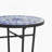 Patio Side Table,Blue+Black