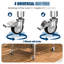 Table de travail robuste en acier inoxydable de 24 po x 30 po avec roulettes et tablettes réglables pour un usage commercial dans un garage