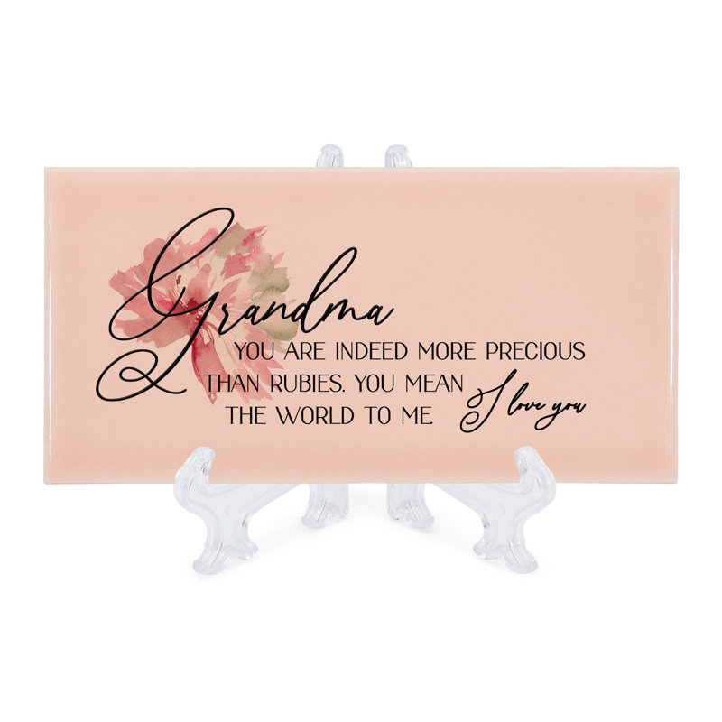 Plaque décorative Hameem Grandma effet More Blush