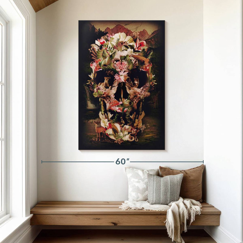 Crâne de la jungle Kerner, H 48 po x l 32 po
