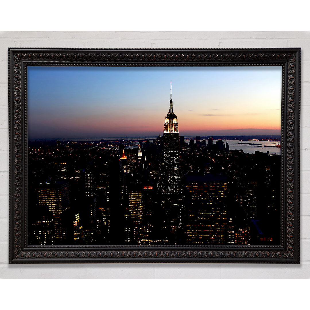 New York City Morning Glow - Einzelne Bilderrahmen Kunstdrucke