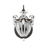Bagatelle 1 Light Wall Sconce in Heirloom Bronze with Clear Radiance Crystals