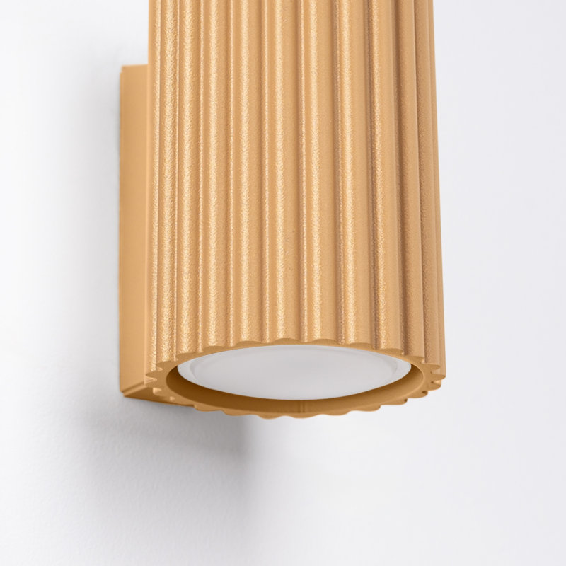 Karbon Aluminium Wall Sconce, Wall lamp KARBON 10 gold, Golden, 1 Light