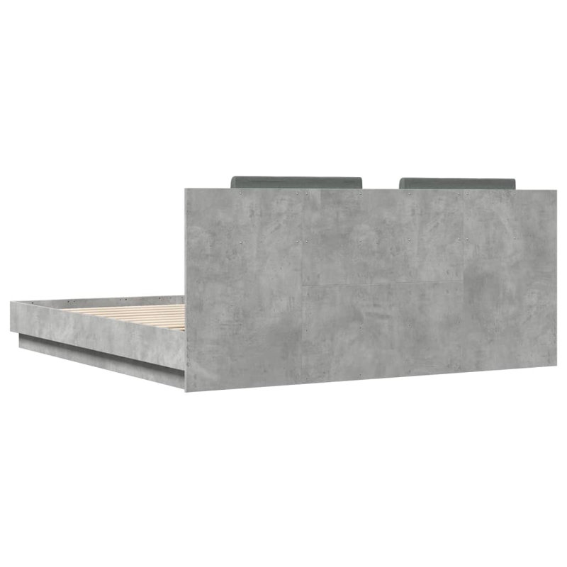 Vandewa Bed, Concrete Grey, EU Kingsize - 160 x 200 cm