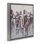Troupeau de longhorns sur cadre flottant de ranch, design par James Corwin