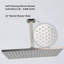 Ensemble de douche à fixation au plafond en nickel brossé 16 pouces avec pomme de douche à main
