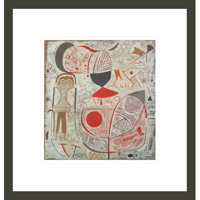Feuille imprimée avec photo par Paul Klee - Estampe numérique encadrée