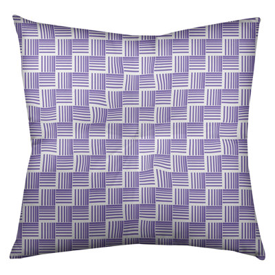 Coussin de sol classique à rayures Baskettressées