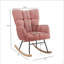 Fauteuil berçant et oscillant rembourré avec tissu-130146335-130146336