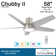 58'' 5 - Blade Outdoor LED Smart Standard Ceiling Fan with Remote Control and Light Kit Included