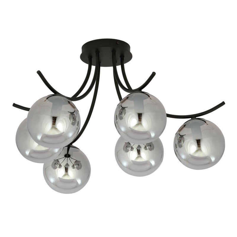 Abdimajid 6 - Light Sputnik Chandelier, Graphite