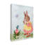 « rose lapin lapin », art sur toile-31977455