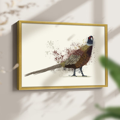 Pheasant Splash 2 - Reproduction encadrée - Restickable