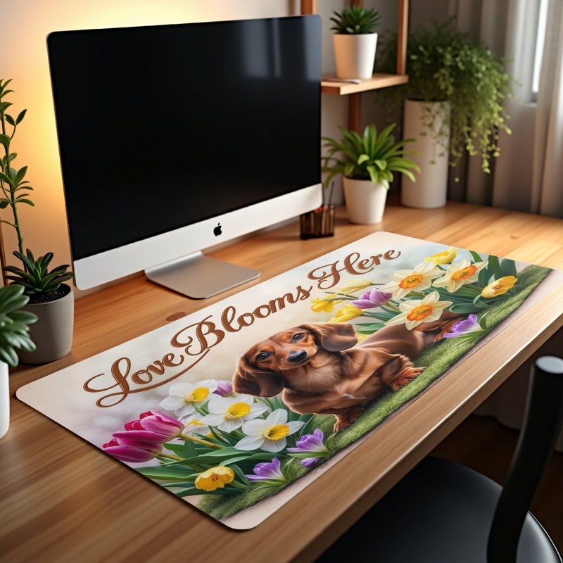 Polyester Desk Pad, 14.4x12.1