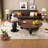 Light luxury retro solid wood coffee table