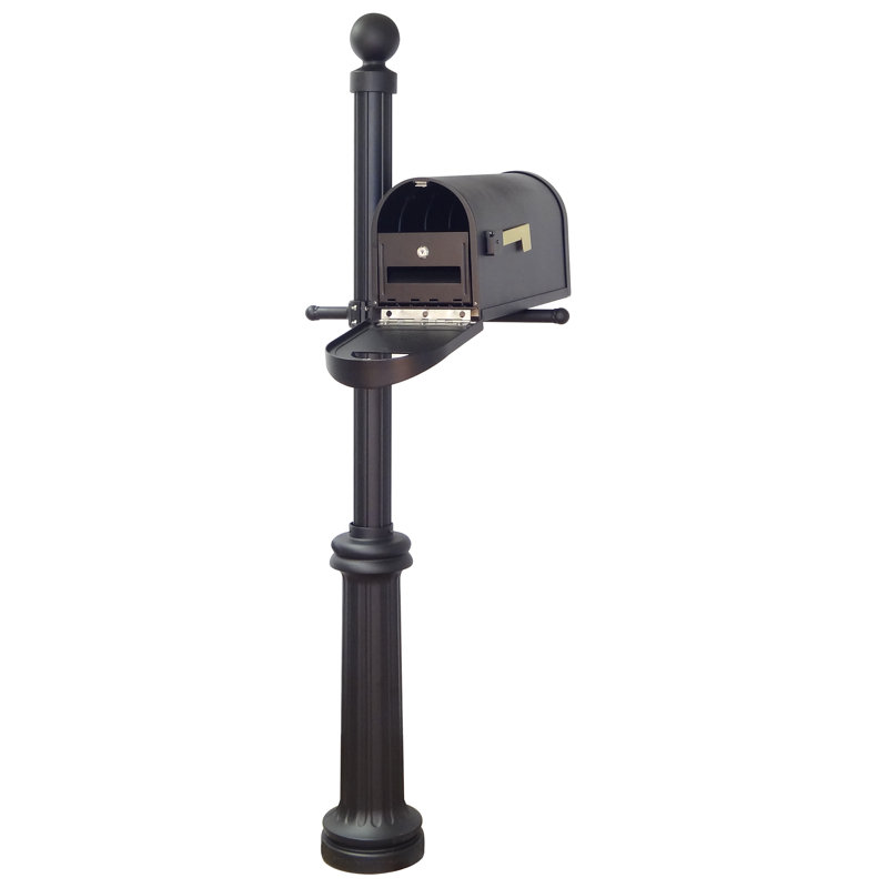 Classic Aluminum Post Mounted Mailbox