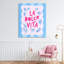La Dolce Vita, toile bleu rose, design par Dominique Vari-1433813028