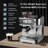 Machine With Grinder Espresso Maker With Powerful Milk Frother, Lcd Display,stainless Steel Coffee Maker