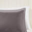 Édredon gris réversible 3 m, 2 taies décoratives, chaleur pour oreiller-117329239