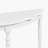 2'' Retro Circular Curved Half-Moon Console Table with Cloud Design Top and Open Shelf Solid Wood Frame and Legs-207327586