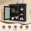 Armoire à pharmacie de salle de bain avec miroir, armoire à miroir murale avec rangement, armoire de rangement au-dessus de la toilette pour salle de bain-1658923605