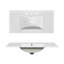 Meuble-lavabo sur pied 36 po avec lavabo simple en céramique, 2 tiroirs et tablette