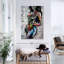 Porte dorée texturée sur toile-1147073735