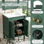 Meuble-lavabo autoportant de 24 po de largeur avec lavabo en céramique et armoire à fermeture douce-759283290-759283293