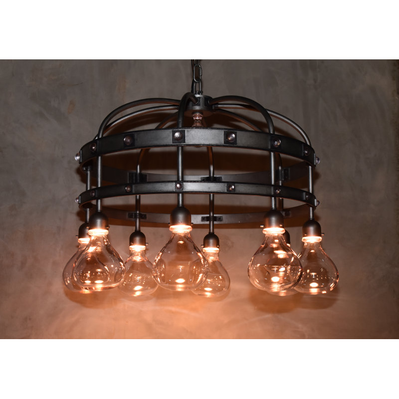 8 - Light LED Pendant, Clear
