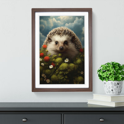Hedgehog Surrealism - Framed Print
