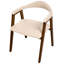 46cm H Upholstered Full Back Armchair in Beige-85759627