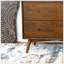 Commode 3 tiroirs pour chambre à coucher Caroline Mid Century Modern