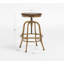 Swivel Solid Wood Adjustable Height Stool-422815555